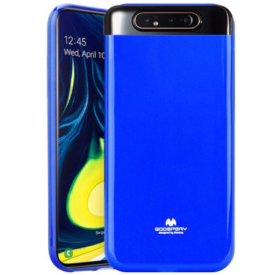 Силиконови гърбове Силиконови гърбове за Samsung Силиконов гръб ТПУ MERCURY Jelly Case за Samsung Galaxy A80 A805F син 